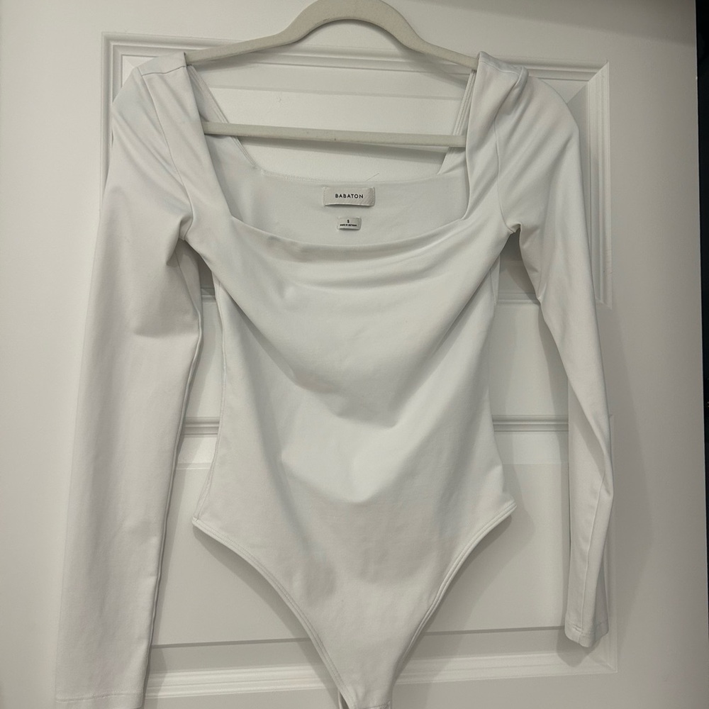 White Long Sleeve Bodysuit
